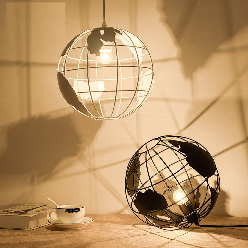 LED Simple Wrought Iron Globe Chandelier Lights SKU# LIG0042